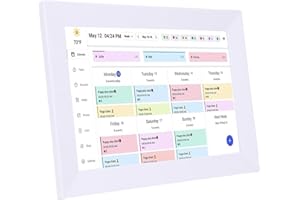 SPYMINNPOO Digital Calendar, 10.1 Inch WiFi Electronic Calendars 1080P HD Touchscreen Wall Planner App Control Built in 32GB 