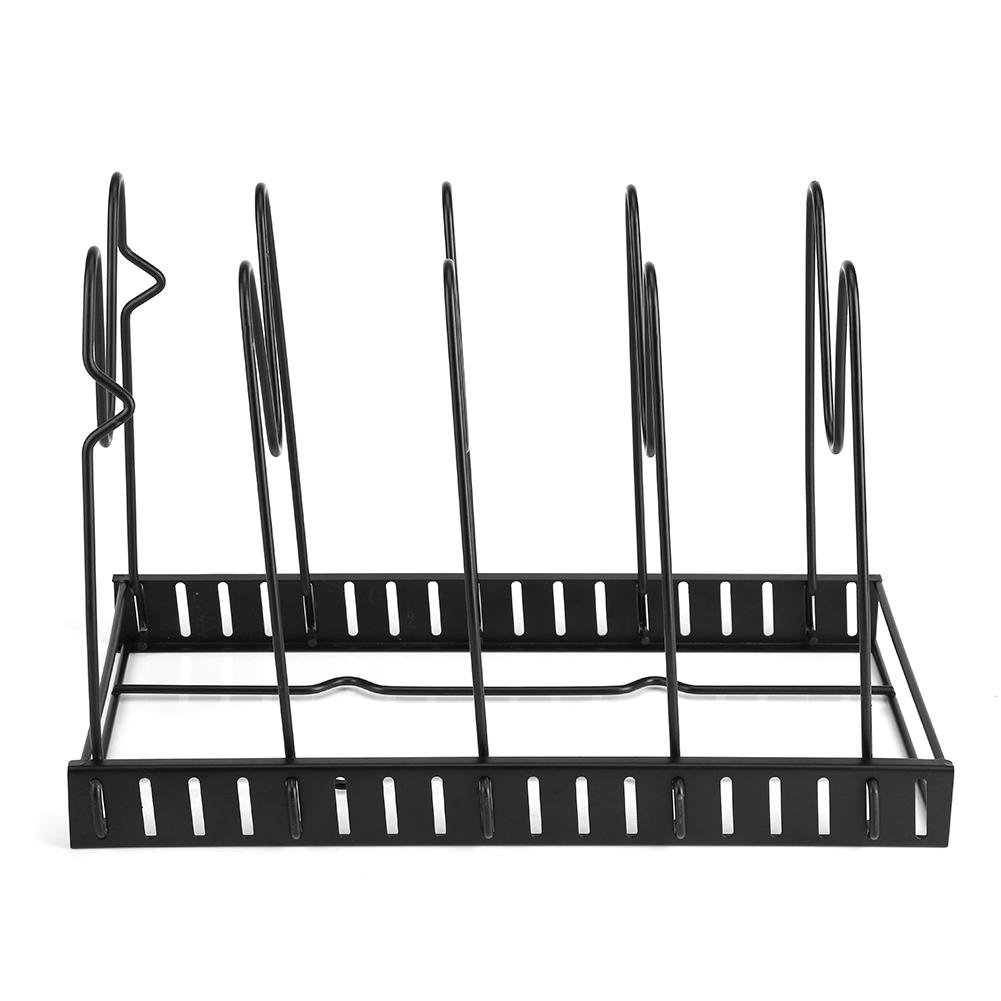 Summer Enjoyment Pot Pan Storage Rack,Multi Tiers Frying Lid Storage Rack Organizer Kitchen Cookware Stand Holder
