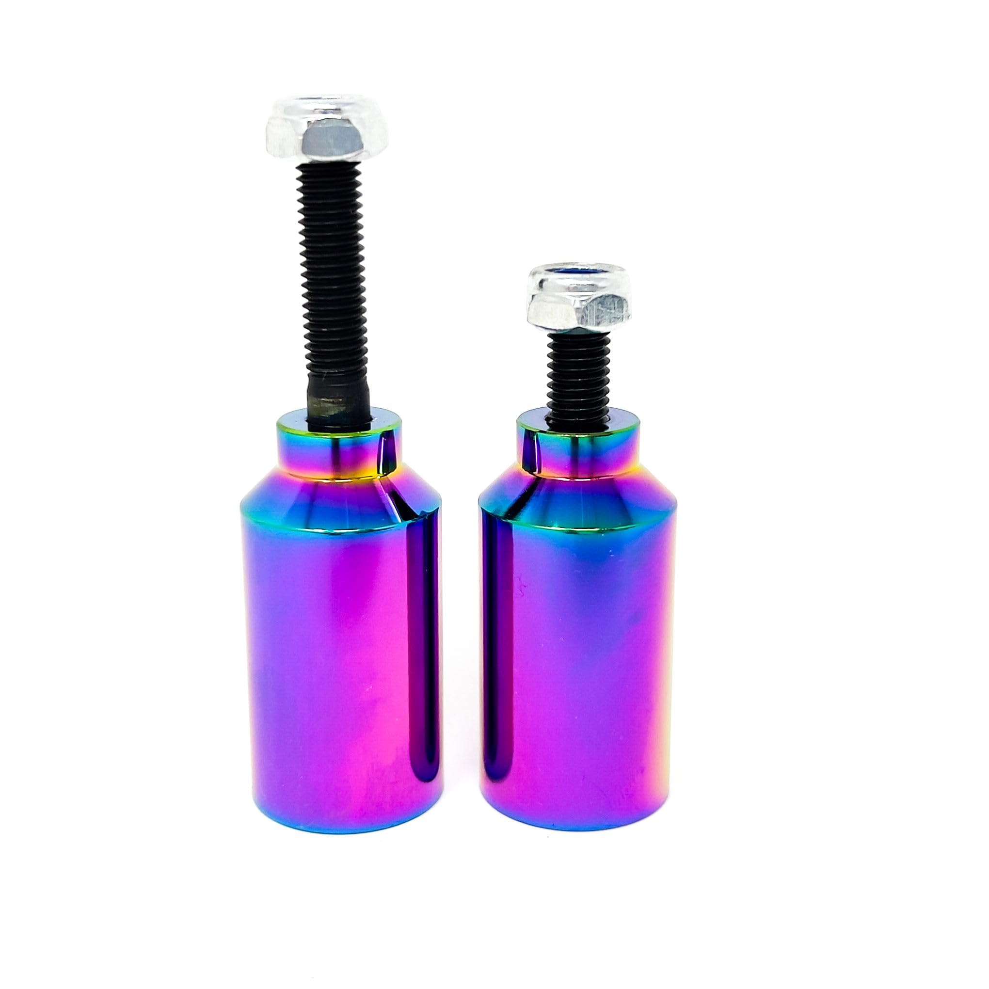 Team Dogz Colour Neo Chrome Canister Scooter Stunt Pegs - Pack of 2 (Rainbow)