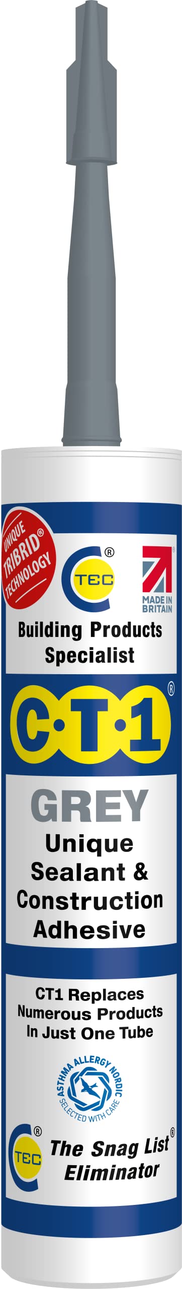 CT1 Grey TRIBRID® Multi Purpose Sealant & Adhesive - 290ml