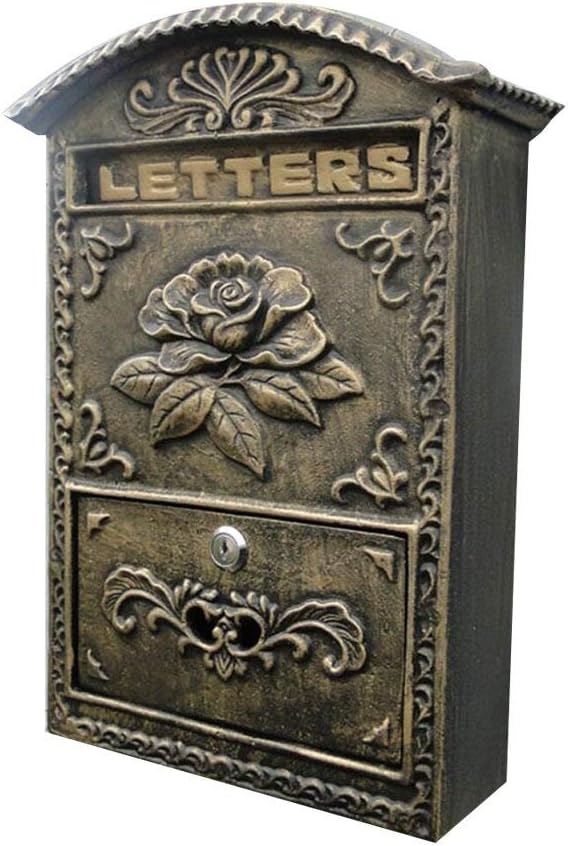 cassetta postale in alluminio con decorazioni