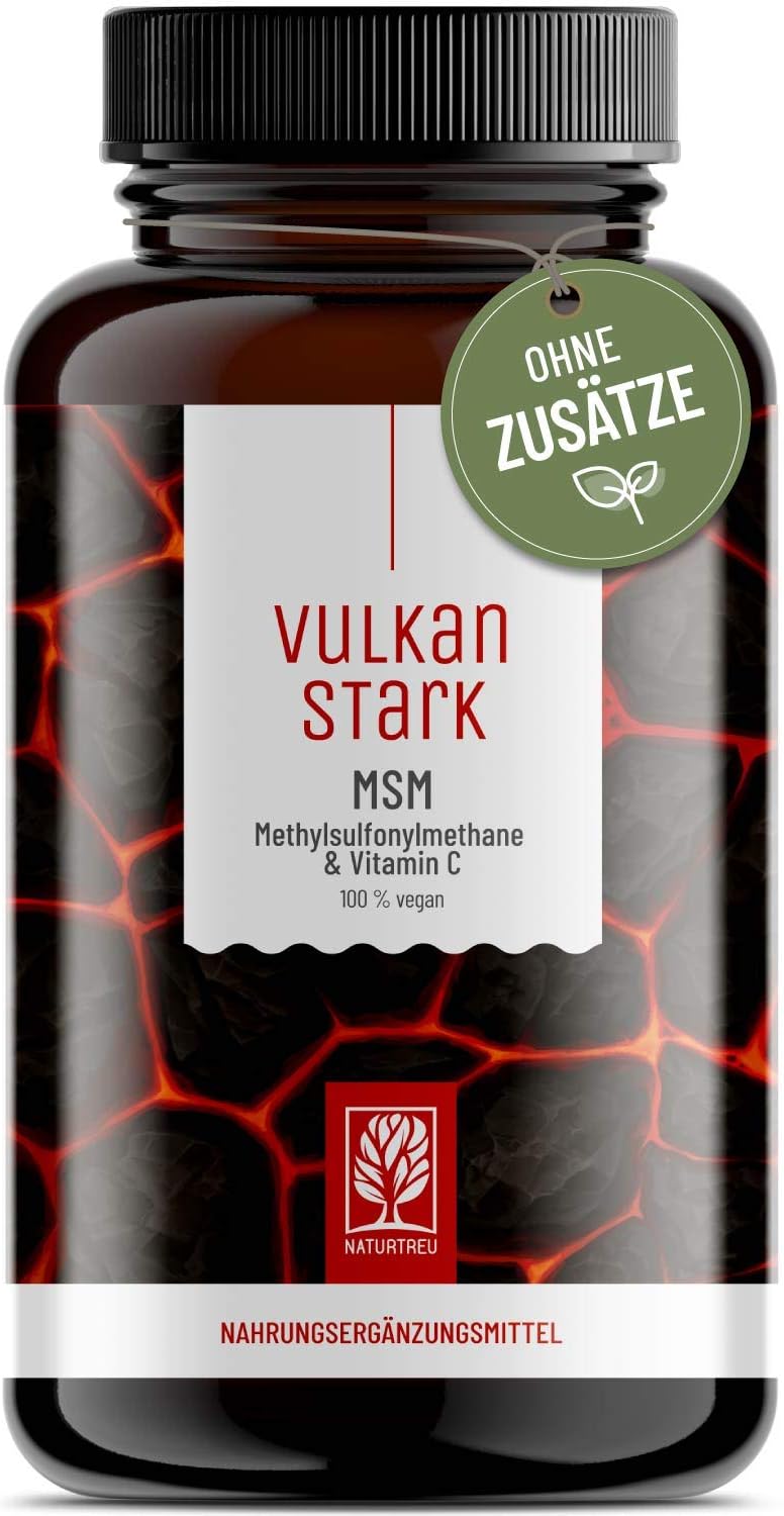 MSM Tabletten Hochdosiert 2000mg MSM mit natürlichem Vitamin C aus