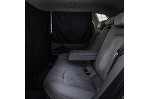 Federedevo Set of 3 Car Privacy Curtains,Double-Layer Universal Car Curtains for Rear Seat and Side Windows,SUV and Wide Sedan Sunshade Screen Covers for Baby Sleep,Travel Napping and Camping