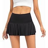 Raroauf Womens Pleated Tennis Skirts with Shorts High Waisted Mini Skirt Golf Skort Athletic Skirts Workout Pickball