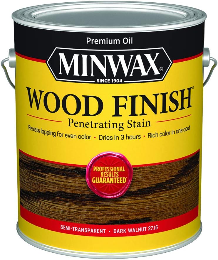 Minwax 710810000 Wood Finish Transparent VOC, 1 gallon, Dark Walnut