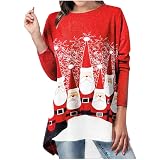 SERYU Womens Xmas T-Shirt Ladies Long 