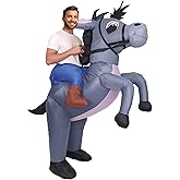 LKMXD Inflatable Donkey Costume, Halloween Cosplay Funny Costume Adult (Donkey)