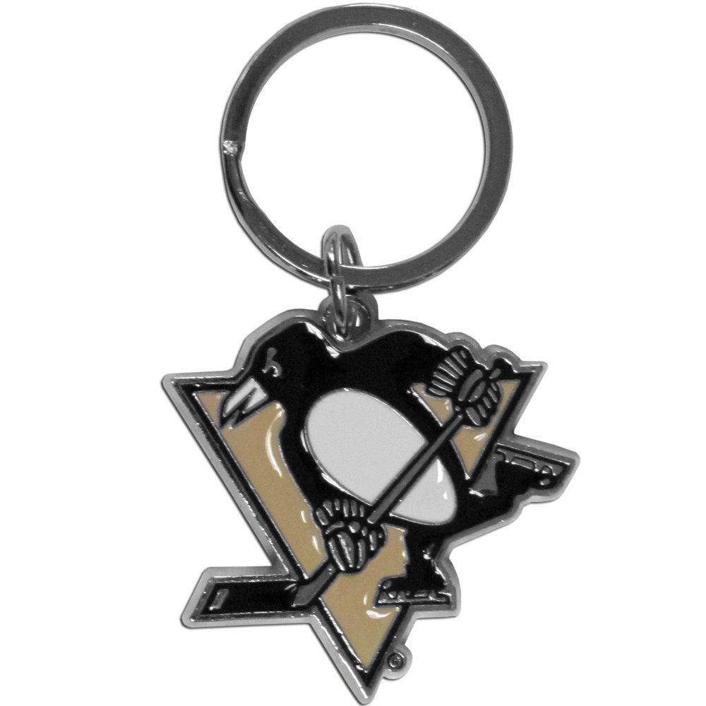 Siskiyou NHL Sports Fan Shop Pittsburgh Penguins Chrome & Enameled Key Chain One Size Team Colors