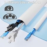 cuysfead 1M White Silicone Cable Trunking 2-3 Wires Self‑Adhesive view 3