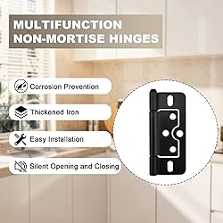 SDTC Tech 3 Inch Non-Mortise Door Hinges with