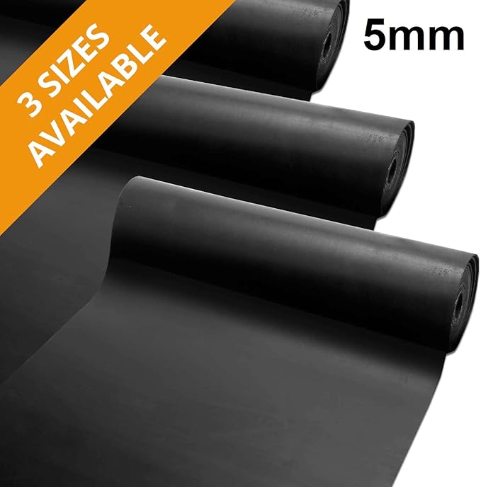 etm Electrical Insulating Rubber Sheet Rubber Sheeting Roll 5mm AntiSlip Shock Proof