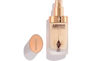 Charlotte Tilbury Airbrush Flawless Matte Foundation - Full Coverage Liquid Makeup with a Natural-Matte Finish - Smoothes & Blurs Pores - Waterproof & Transfer Resistant - 10 Neutral