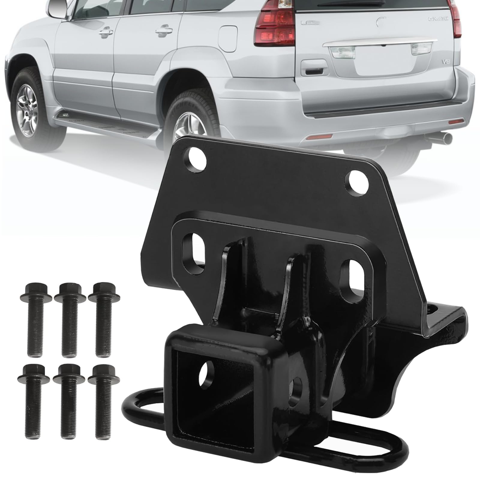 Photo 1 of 2 Inch Trailer Hitch Receiver Compatible with Lexus GX470 (2003-2009) and Toyota 4Runner (2003~2022),GX470 Tow Hitch Has Standard 2" Receiver