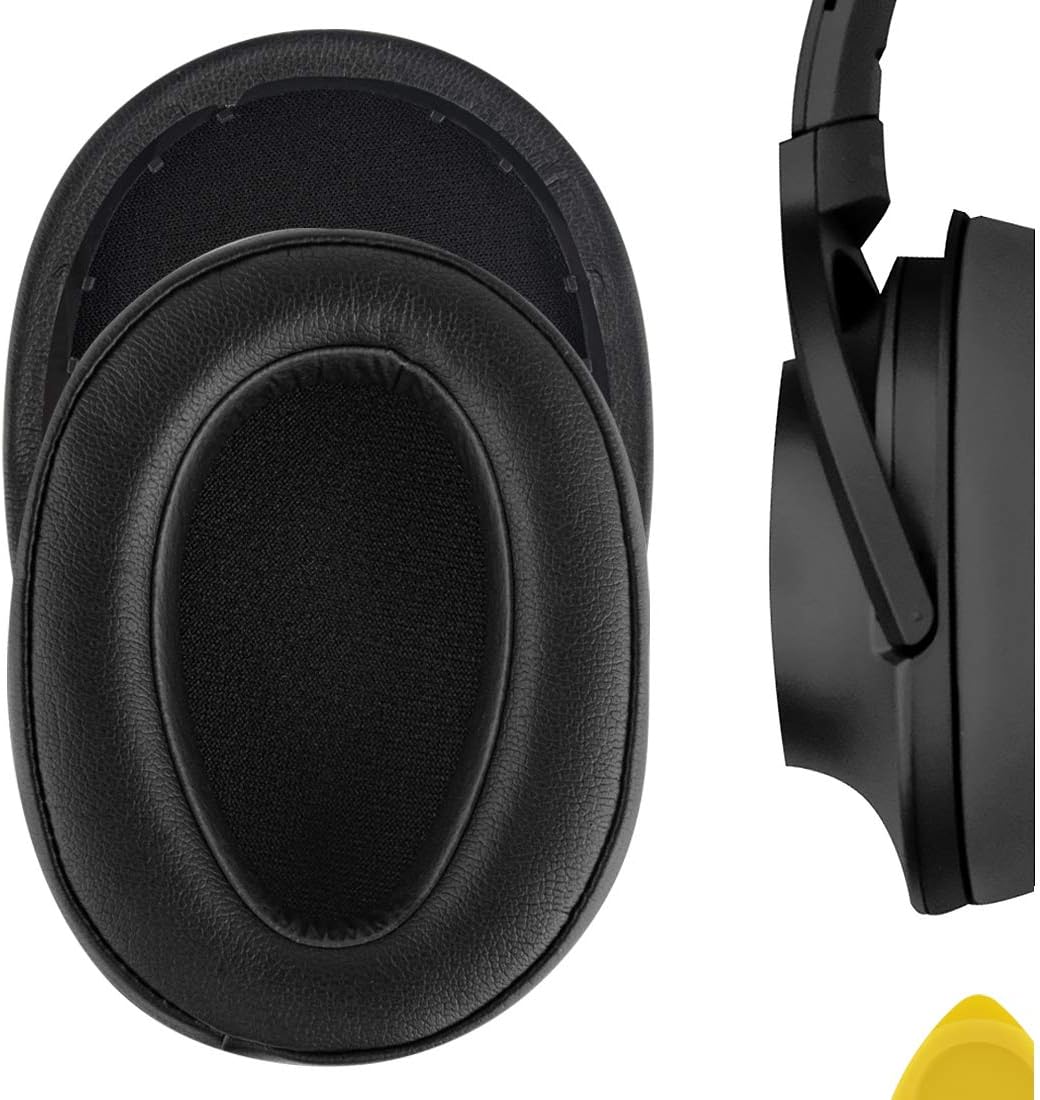 Geekria Replacement Ear Pads for SONY MDR-100A/ 100AAP/ H600A Headphones Ear Cushions, Repair Parts (Black)