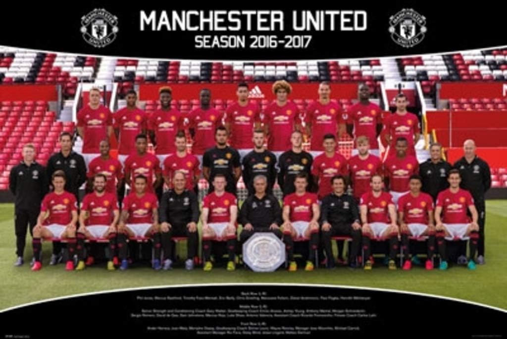 Amazon Com Manchester United Team 2016 2017 24 X36 Art Print