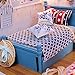 Wind Dollhouse Miniature DIY Dream House Kit With Furnitiure LED Toy and Cover Artwork Gift Brandon’s Room