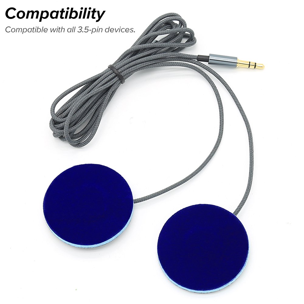 Sleep Mask Headphones, Ultra Thin Speakers, Muffler Noise Reduction Anti-Snoring Sleeping Headphones Multipurpose for Eye Masks and Headbands (black)