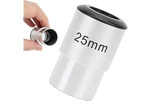 25mm 1.25 Inch Plossl Telescope Eyepiece, M28.6x0.6mm 25mm Focal Length Eyepiece for Observing Moon Sky Planets