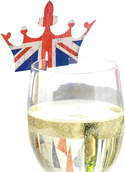 Amazon Com 10 X Union Jack Glass Decorations Diamond Jubilee