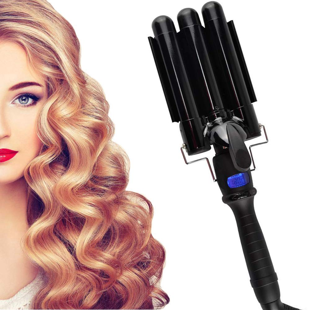 Hair Curler Aibeau Waver Curling Iron Wand Adjustable Black Ebay