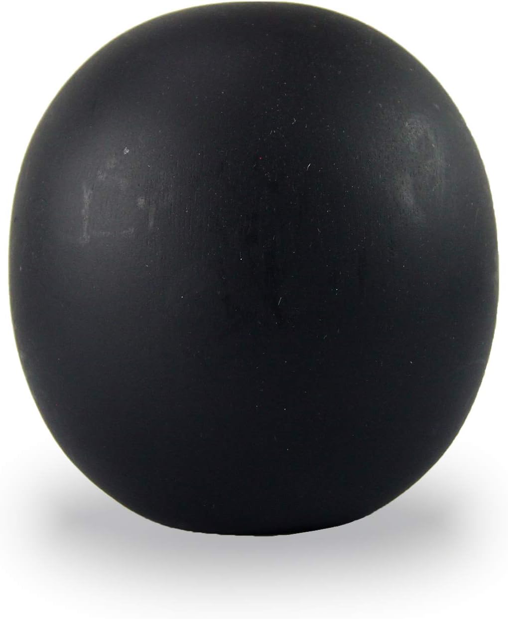 roro Hand-Carved Spherical Mango Wood Vase (Black 5 Inch)