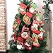 Rongyuxuan 4 Pack 3D Mini Christmas Stockings, Stocking for Kids Gifts, Christmas Eve Hanging, Tree Ornament, Home Decor