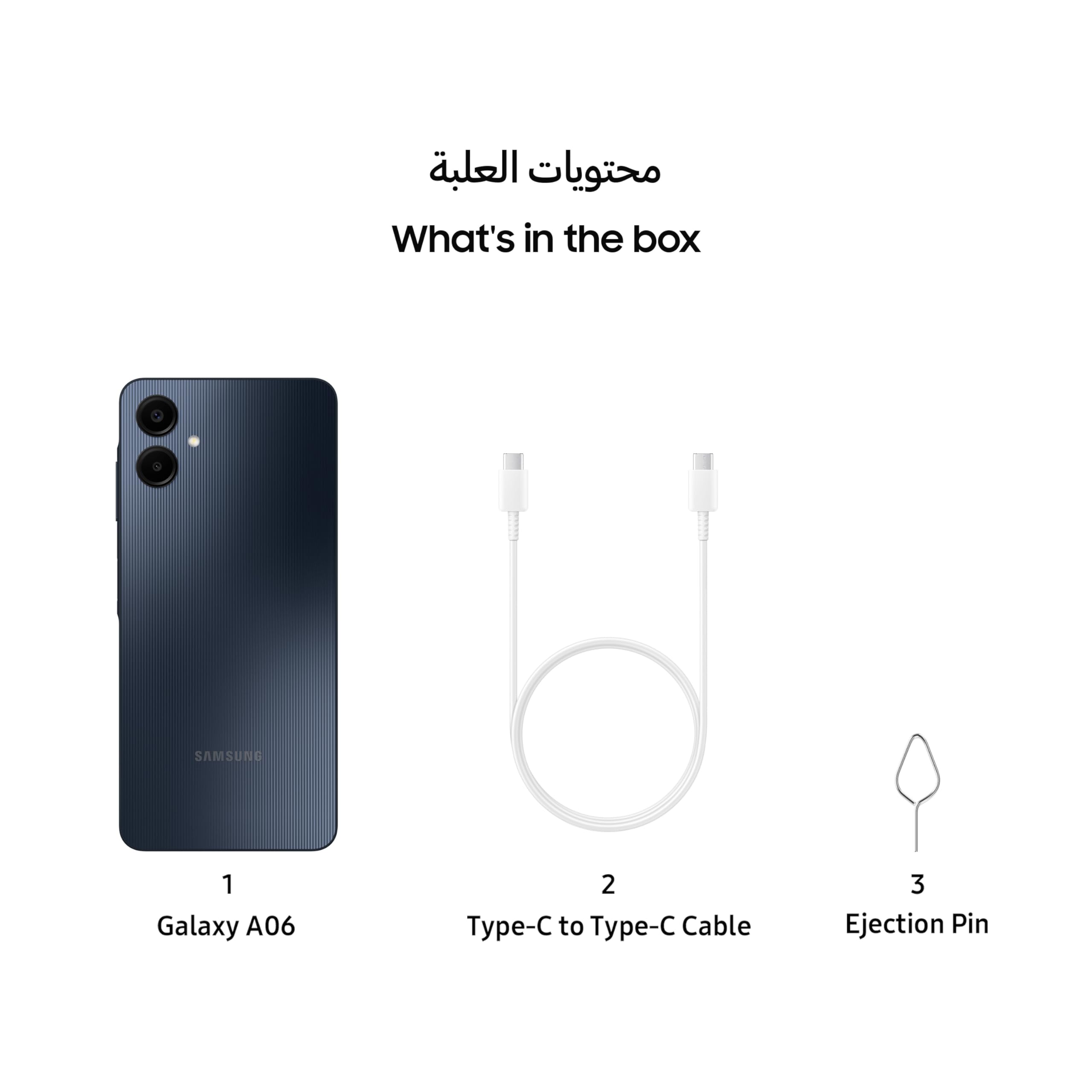 Samsung Galaxy A06 4G 4/64GB Unlocked & Sim free Smartphone Black