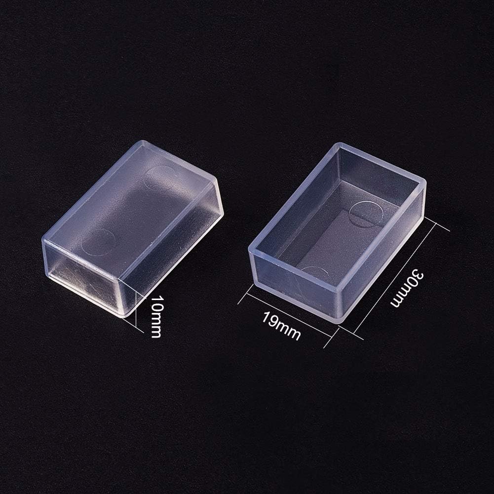 WANDIC Empty Watercolour Paint Pans, 100 PCS Transparent Full Pans for DIY Watercolor Oils, Tansparent, 3.2ml - Image 3