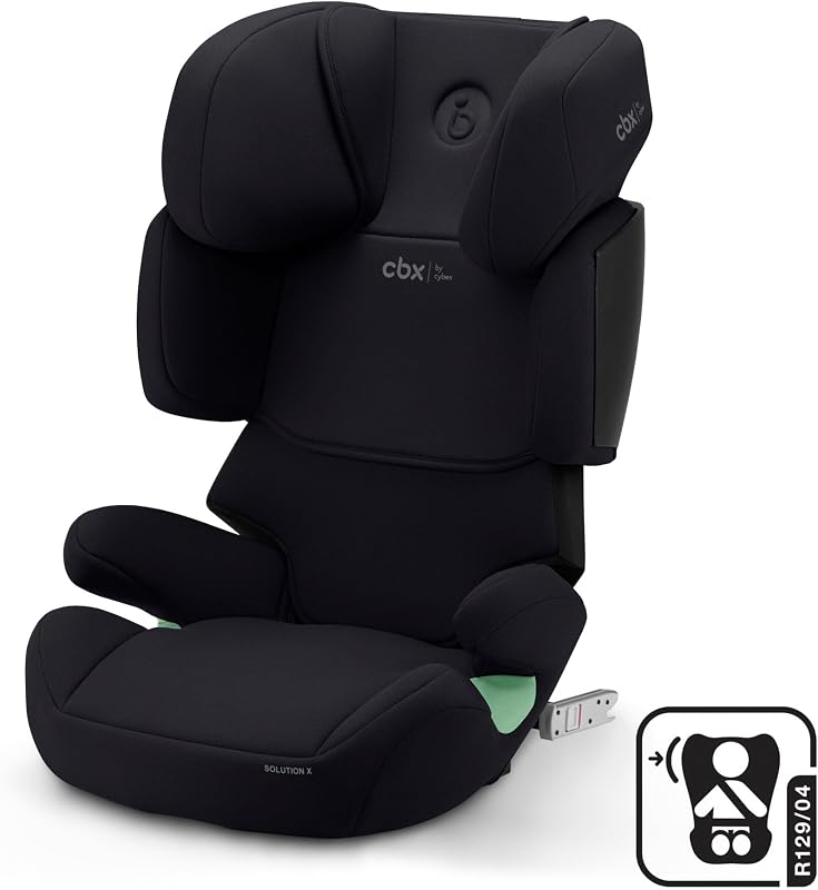 CBX by CYBEX Seggiolino Auto per Bambini Solution X i-Fix, Per Auto Con e Senza ISOFIX, Per Bambini da circa 3 a 12 Anni (100 - 150 cm), Da 15 a 50 kg circa, Pure Black