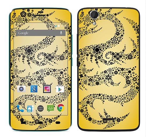 Royal Sticker RS. 108058 Sticker with Dragon Art Design Case for Wiko Birdy
