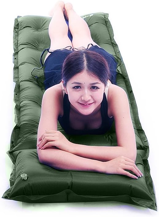 Self Inflating Camping Sleeping Pad Mad| Memory Foam Padding With Pillow Lightweight Air Sleep Mats Good For Backpacking Camping,Tents,Scouts,Hiking Camping Mats for Sleeping