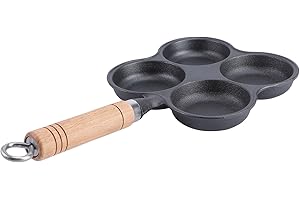 Angoily Universal Non-Stick Four-Hole Egg Frying Pan for Induction and Gas Stoves, Omelette Cooker Kitchen
