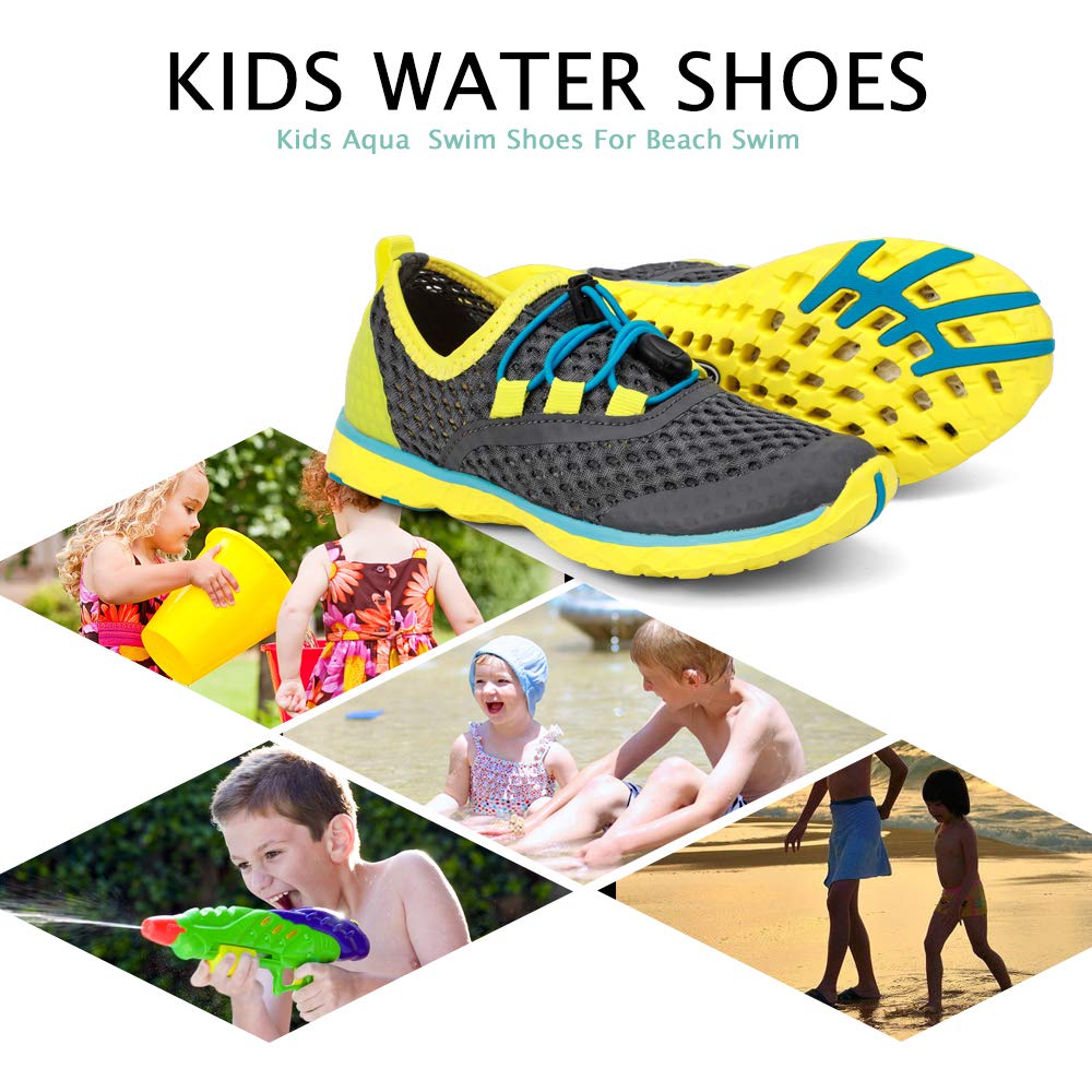 ALEADER Boys Water Shoes Kids Comfort Walking Shoes Youth Fashion