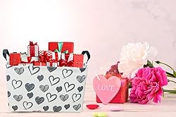 Sanjiaofen Rectangular Kids Baskets,Heart Storage