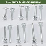 AMLOOPH M4 Cabinet Knobs Screws 50mm 30 Pack M4 Bolts for Wardrobe Drawer view 3