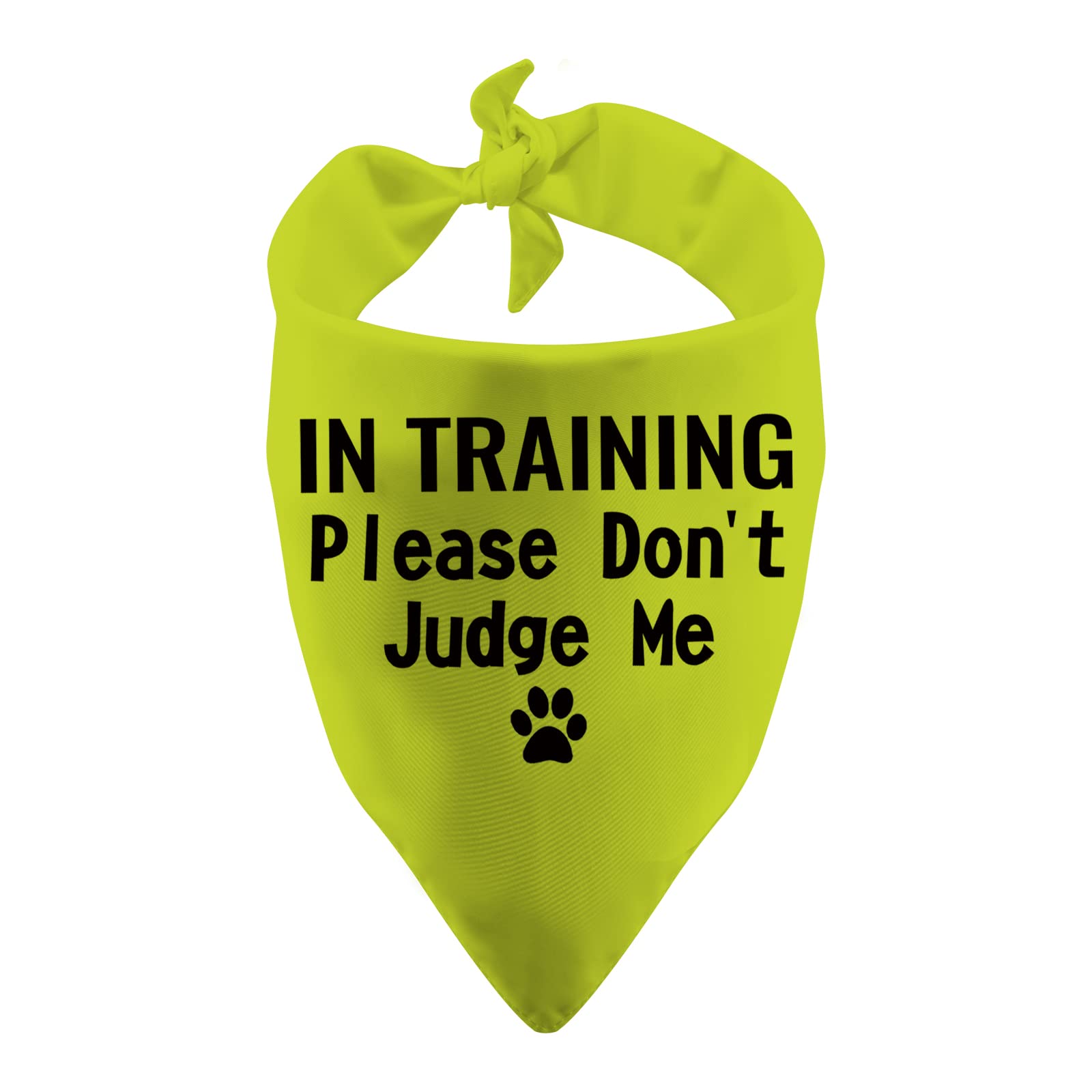 1 Piece In Training Please Don't Judge Me Dog Bandana In Training Dog Bandana (IN TRAINING Please Don't Judge Me)