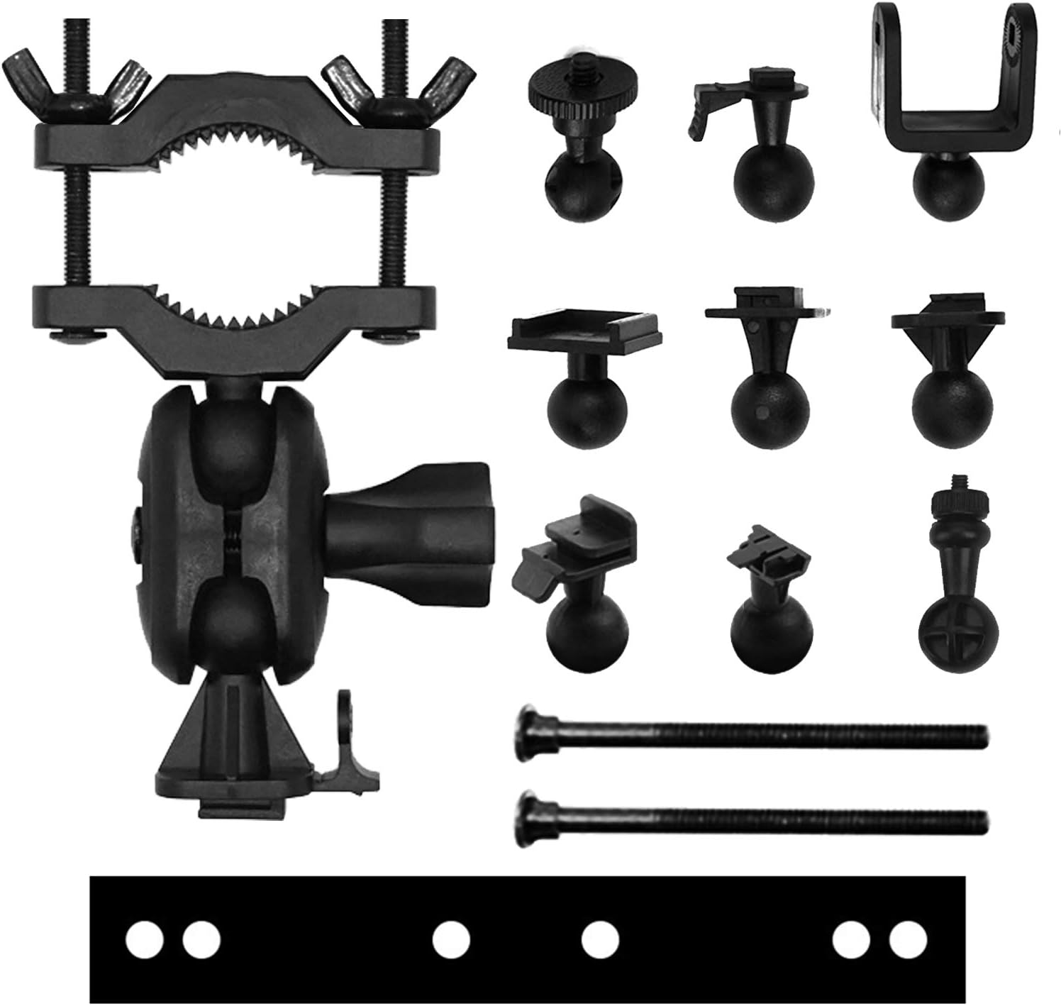 Dash Cam Mount, Anumit Universal Car Rear View Mirror Mount Holder with 16 Types, Fits Z-Edge, Old Shark, YI, KDLINKS X1, Falcon Zero F170HD, GoPro Hero and Most Other Dash Cameras/GPS