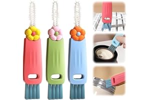 3 in 1 Cup Lid Cleaning Brush, 2024 Newest Water Bottle Crevice Brush for Bottle Gap Tight Spaces, Multi-Functional Portable 