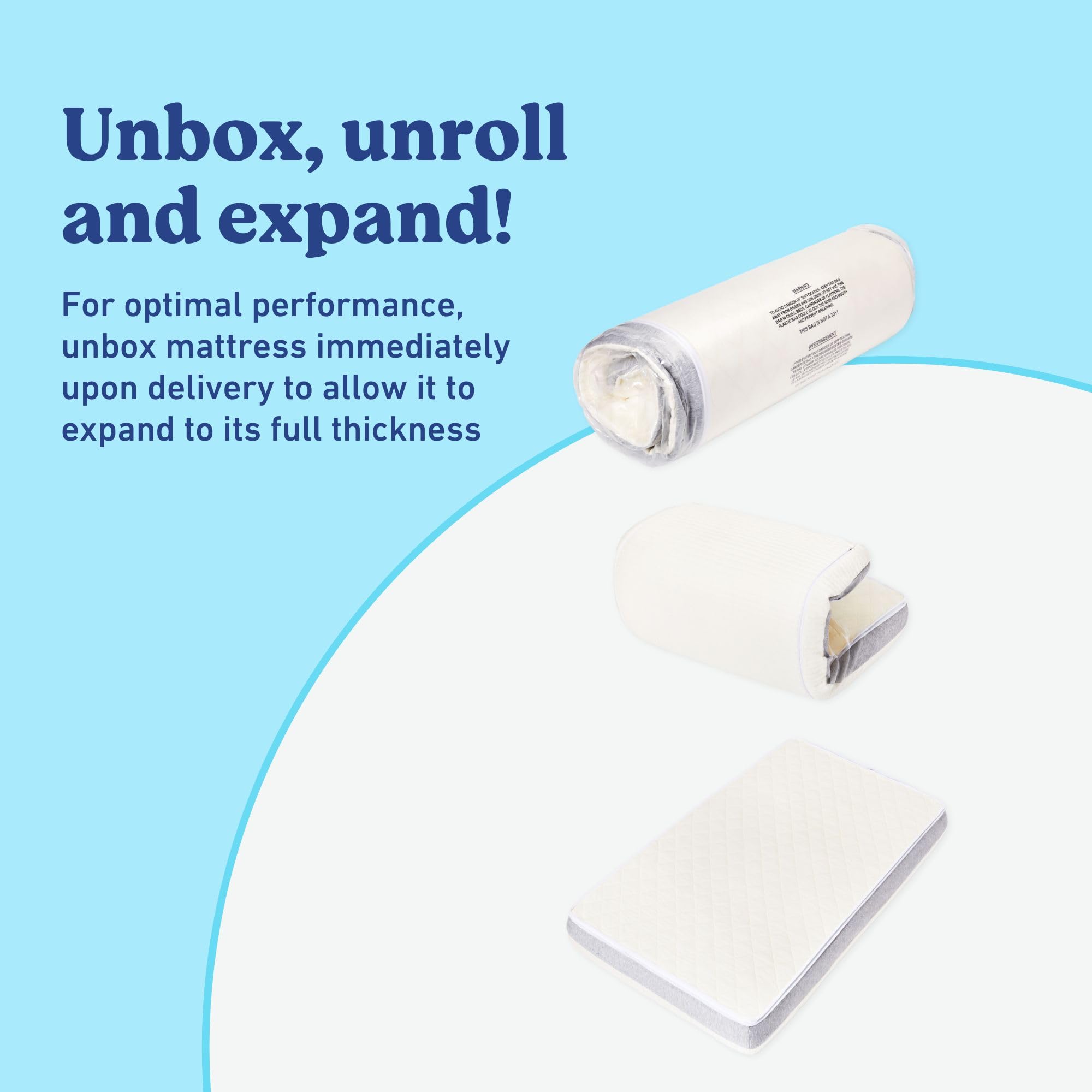 Graco Ultra 2-in-1 Premium Dual Sided Crib & Toddler Mattress - GREENGUARD Gold, CertiPUR-US Certified Foam, Machine Washable Cover with 100% Waterproof Surface, Fits Standard Crib & Toddler Beds