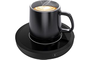 Coffee Mug Warmer, MQFORU Bottle Cup Warmer for Desk 3 Temperature Settings 4/12 Hours Auto Shut Off Waterproof for Heated Co