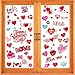 255PCS Valentines Day Window Clings Decorations - Gnome Heart Decal Party Decor Ornaments