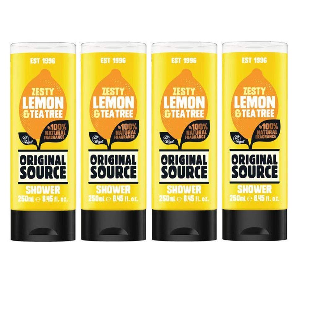 Original Source Shower Gel Set 4 x 250 ml Zesty Lemon & Tea Tree