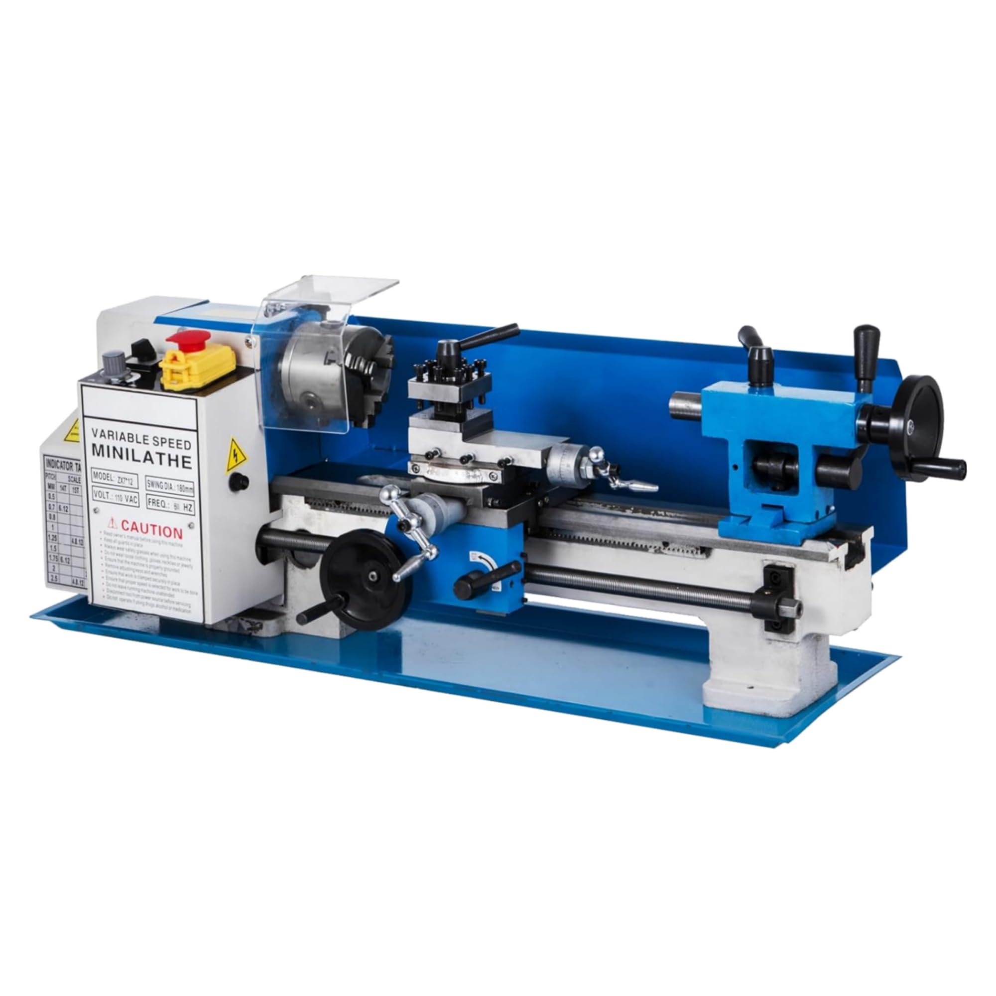 Photo 1 of ****Damaged Box***
Mini Metal Lathe 9x30 Inch – 1100w Powerful Motor, 0-3000 RPM Variable Speed, Precision Benchtop Lathe with 3-Jaw Chuck, Metal Gears & Accessory Tool Kit