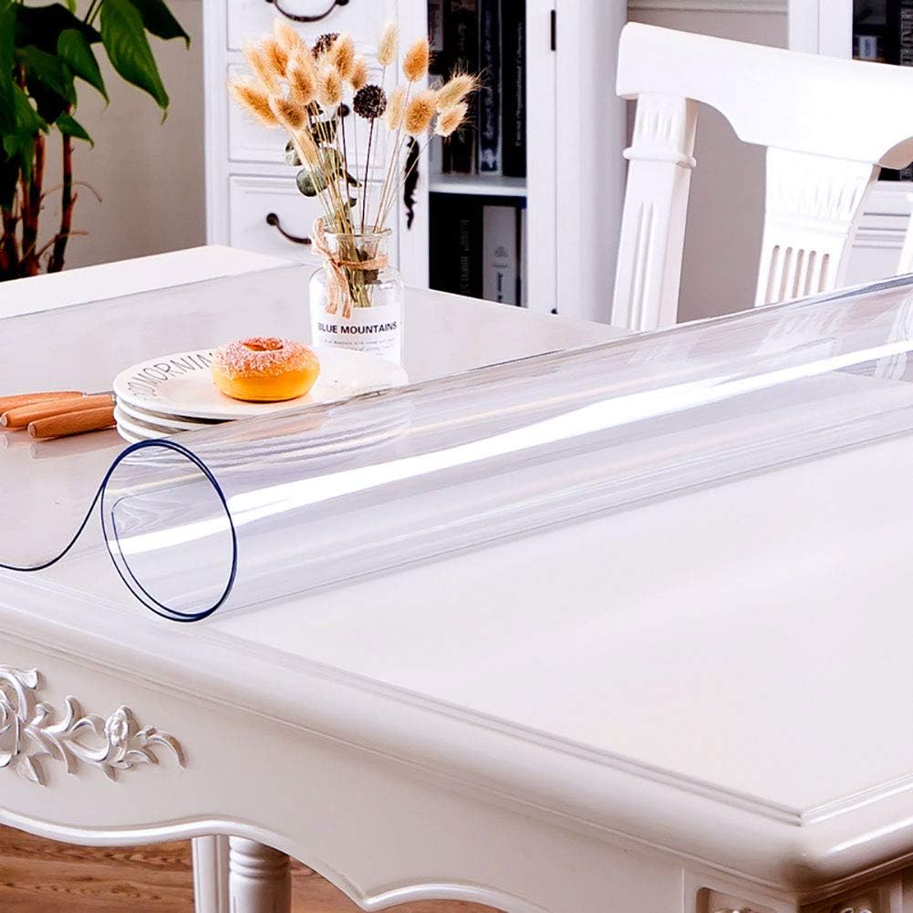 14 24inch Clear Desk Cover 1 5mm Plastic Clear Table Cover Protector