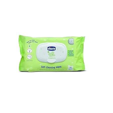 Chicco Baby Moments Cleansing Baby Wipes 72 PCs (Fliptop)