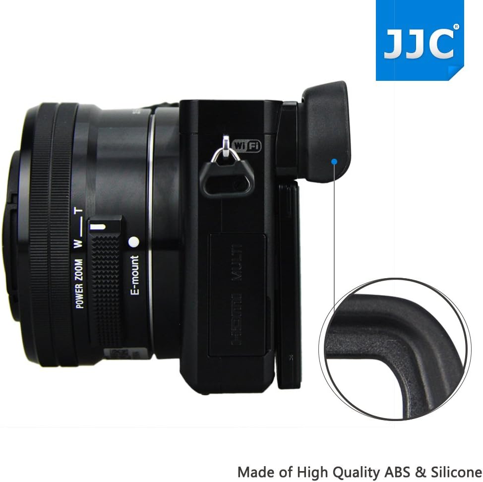 JJC Eyepiece Eyecup Eye Cup for Sony NEX-6 NEX-7 a6300 a6000 A6100 ILCE-6000 Digital Cameras & FDA-EV1S Electronic Viewfinder Replaces SONY FDA-EP10 - Image 4