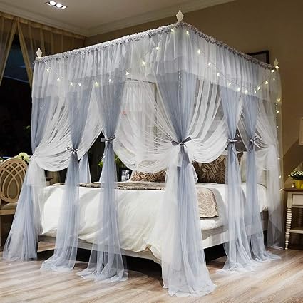 Amazon Com Joyreap 4 Corners Post Canopy Bed Curtains For Girls