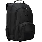 Targus 16 Inch Groove Laptop Backpack, Black - Fits Most Laptops up to 16", Water Resistant Travel Backpack for Business Commuters and Travel (CVR600)