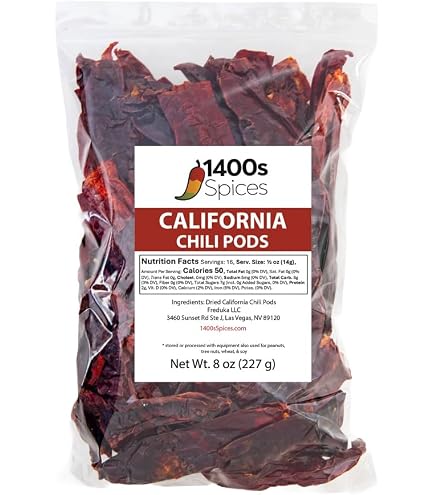 Amazon.com : 8oz Guajillo Stemless Chile, Whole Dried Peppers