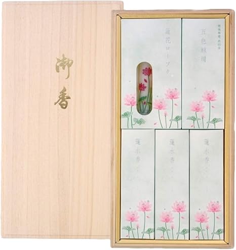 Amazon 線香 ローソク 詰合せ 白檀の香り 蝋燭セット桐箱入 蓮 ロウソク ご進物 線香 オンライン通販